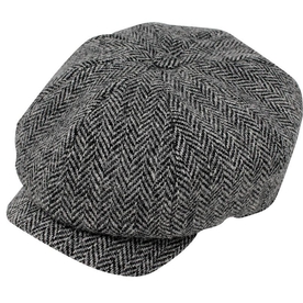 Grey JP Tweed cap