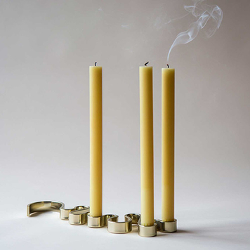 Brass Meander Candle Holder (5 Candle)