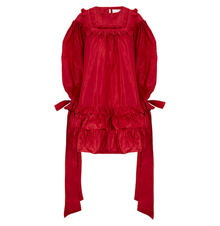 Cardinal Red Silk Taffeta Dress Cardinal Red Silk Taffeta Dress