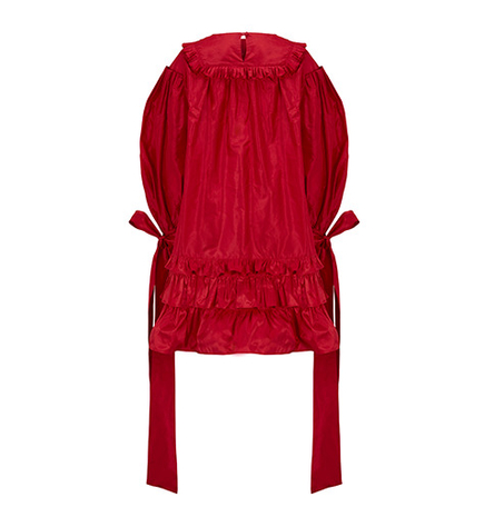 Cardinal Red Silk Taffeta Dress Cardinal Red Silk Taffeta Dress
