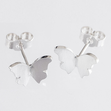 Silver Butterfly Earrings