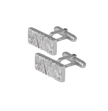 Rugged Cufflinks in sterling silver