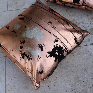 Copper Gilded Cushion