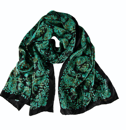 'James' Copper Verdigris & Peat Brown Scarf