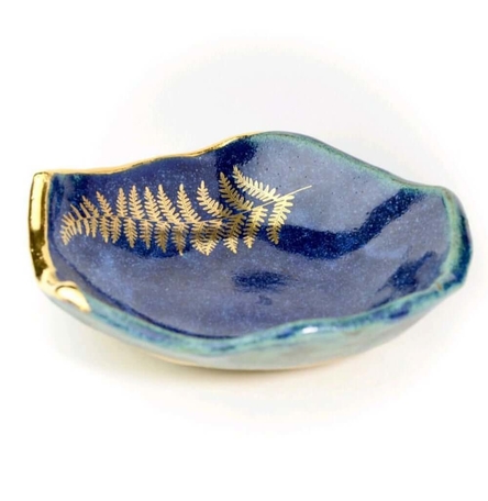 Lapis Fern Bowl