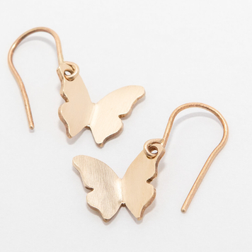 Gold Butterfly Earrings