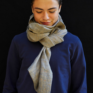 Irish Double Long Linen Scarf