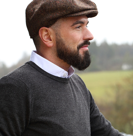 Eight Piece Cap Tweed