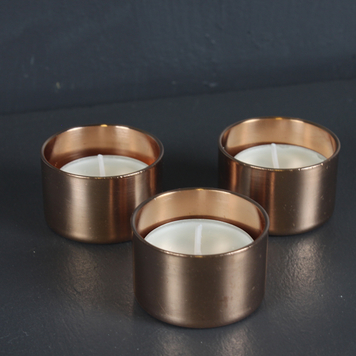 Copper Tea Light Set