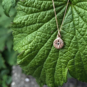 Rough with the smooth Disc Necklace