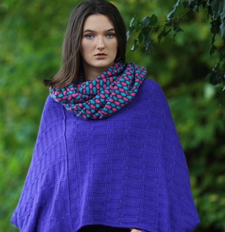 Rib Float Poncho Style Jumper