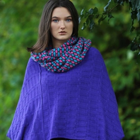 Rib Float Poncho Style Jumper