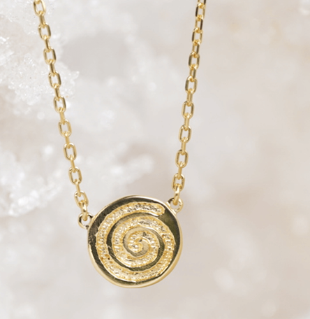 Inner Peace Solid Gold Necklace