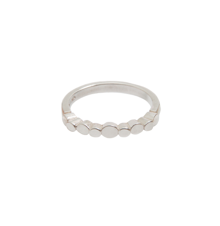 Sterling silver 'pebble' ring
