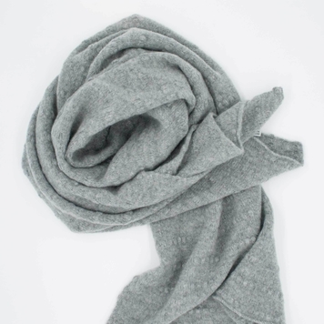 Grey Slub Scarf