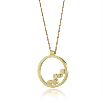 Stepping Stones Gold Pendant