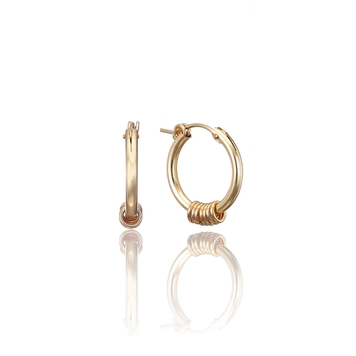 14kt GF Infinity Midi Hoops