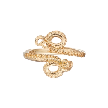 Octopus ring gold plated