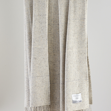 Grey Basket Weave Throw