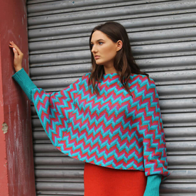 ZigZag Poncho Style Jumper