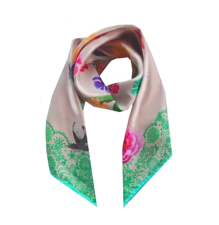 Emerald+Lace Classic Silk Scarf