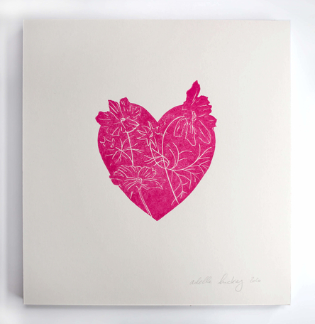 Floral Heart Print Floral Heart Print