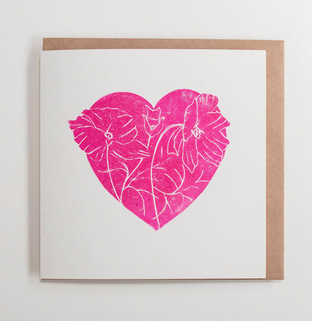 Floral Heart Card Floral Heart Card