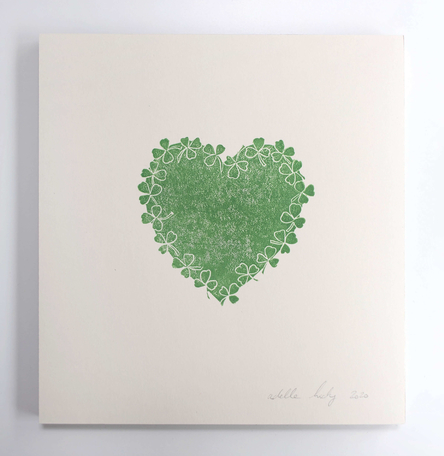 Shamrock Wreath Heart print Shamrock Wreath Heart print