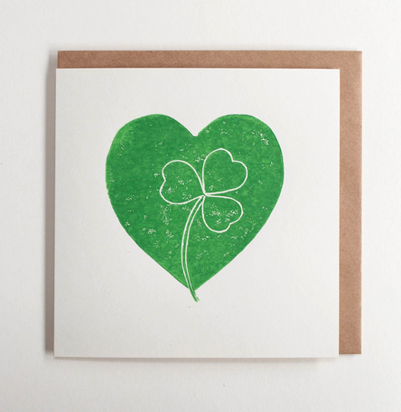 Shamrock Heart Card Shamrock Heart Card