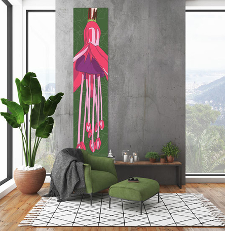 Fuchsia wall hanging