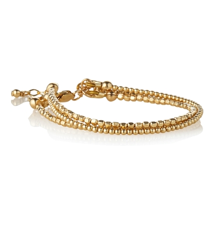 Mbr17001 Triple Strand Minimal Bracelet 14kt GF