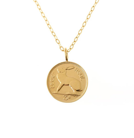 Lucky Irish Coin Necklace