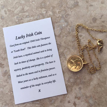 Lucky Irish Coin Necklace