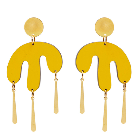 Megamelt earrings in Yellow