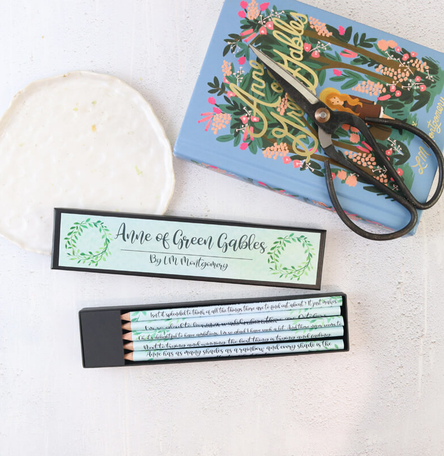 Anne of Green Gables Quote Pencil Set