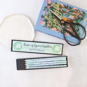 Anne of Green Gables Quote Pencil Set