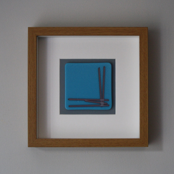 Cyan Blue 'Corner' Frame