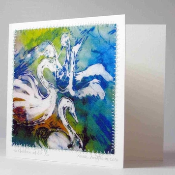 Hand Made Card The Children of Lir Earth