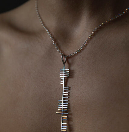 Large Sláinte/Health sculpted statement necklace
