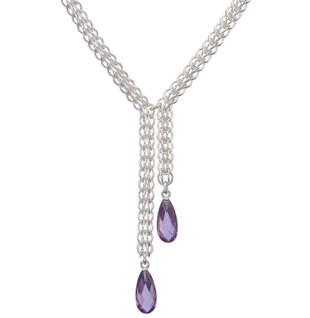 "Purple Drops" Necklace