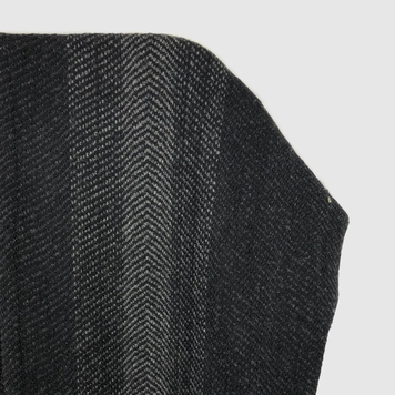 Carriag Dubh - Black twill kimono-cardi